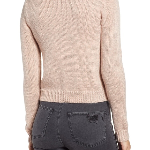 NWT Leith Metallic Pink Sweater - Picture 3 of 3